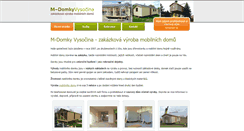 Desktop Screenshot of m-domky.cz